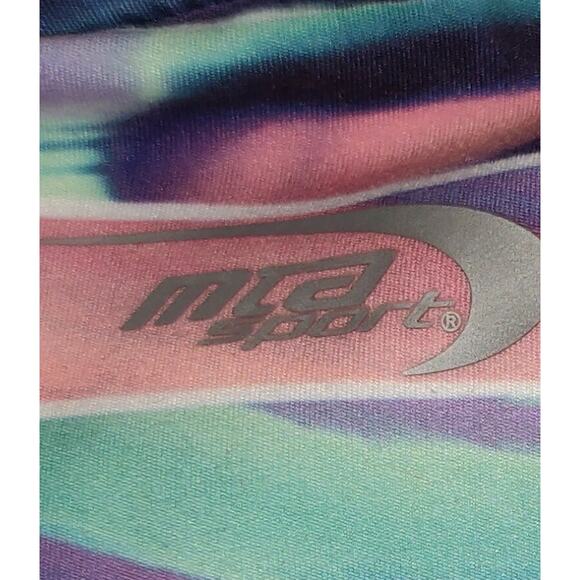 MTA SPORT Leggings Pants 1X COLORFUL Yoga Workout Pink Blue Purple Women's 1X - Picture 6 of 9